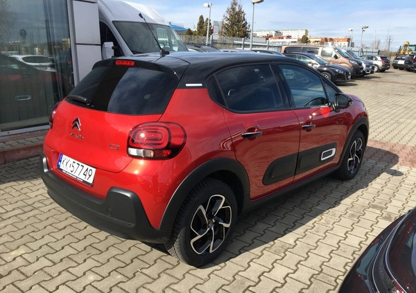 Citroen C3 cena 69900 przebieg: 668, rok produkcji 2022 z Jedlicze małe 79